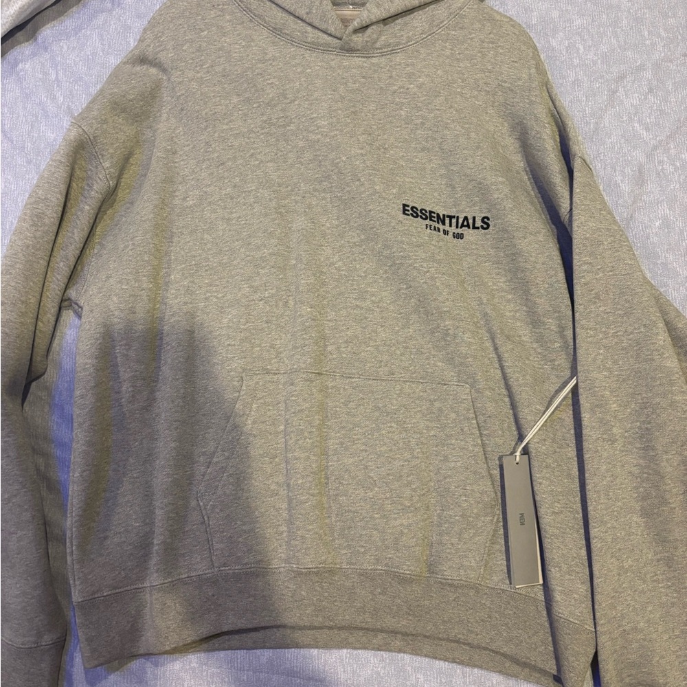 Essentials Heather Gray Pullover Hoodie